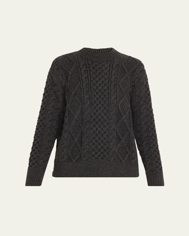 Oversized Cable Wool Sweater
